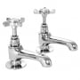 Deva Coronation Basin Taps Pair - Chrome