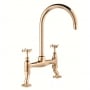 Deva Coronation Bridge Kitchen Sink Mixer Tap Gold