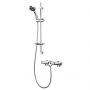 Deva Dynamic Thermostatic Bath Shower Mixer with Slider Rail Kit - Chrome