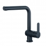 Deva Ethos Side Lever Kitchen Sink Mixer Tap with Swivel Spout - Matt Black