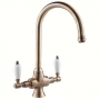 Deva Georgian Mono Kitchen Sink Mixer Tap Bronze