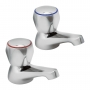 Deva Profile Basin Taps Pair - Chrome