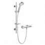 Deva Satinjet Avoca Low Flow Bar Shower Valve with Easy Fit Shower Kit - Chrome