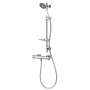 Deva Kiri Satinjet Low Flow Cool Touch Bar Shower Valve With Easy Fit Shower Kit - Chrome & Graphite