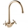 Deva Venetian Mono Kitchen Sink Mixer Tap Gold