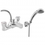 Deva Vitality Round Deck Mounted Bath Shower Mixer Tap - Chrome