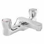 Deva Vitality Round Deck Mounted Bath Filler Tap - Chrome