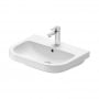 Duravit D-Code Wall Hung Basin with Overflow 600mm Wide - 1 Tap Hole