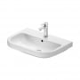 Duravit D-Code Wall Hung Basin with Overflow 650mm Wide - 1 Tap Hole