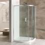 Eastbrook Volente Offset Quadrant Shower Enclosure 1300mm x 760mm - 6mm Glass