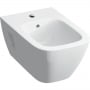 Geberit Selnova Square Premium Wall Hung Bidet 355mm Wide - 1 Tap Hole