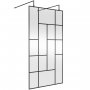 Hudson Reed Abstract Frame Wetroom Screen with Support Bars 1100mm Wide - 8mm Glass