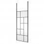 Hudson Reed Abstract Frame Wetroom Screen with Ceiling Posts 900mm Wide - 8mm Glass