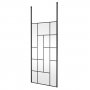 Hudson Reed Abstract Frame Wetroom Screen with Ceiling Posts 1000mm Wide - 8mm Glass