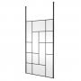 Hudson Reed Abstract Frame Wetroom Screen with Ceiling Posts 1200mm Wide - 8mm Glass