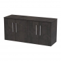 Hudson Reed Juno Wall Hung 4-Door Vanity Unit with Worktop 1200mm Wide - Metallic Slate