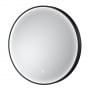 Hudson Reed Mensa Black Framed Bathroom Mirror with Touch Sensor 600mm Diameter