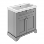 Hudson Reed Old London Floor Standing Vanity Unit with 0TH Classic Basin 800mm Wide - Storm Grey