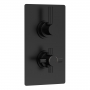 Hudson Reed Tec Pura Concealed Shower Valve Dual Handle - Matt Black