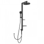 Ideal Standard Ceraflow ALU+ Shower Riser Kit with Diverter and Fixed Shower Head - Silk Black