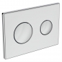 Ideal Standard Contemporary Dual Flush Plate - Chrome