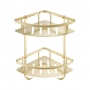 JTP VoS Corner Twin Basket - Brushed Brass