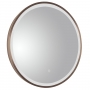 JTP Vos Bathroom Mirror 600mm Diameter With Light - Brushed Bronze