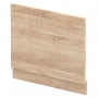 Nuie Arno Straight Bath End Panel and Plinth 560mm H x 680mm W - Bleached Oak