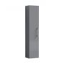 Nuie Arno Wall Hung 1-Door Tall Unit 300mm Wide - Satin Grey