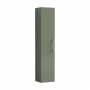 Nuie Arno Wall Hung 1-Door Tall Unit 300mm Wide - Satin Green