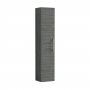 Nuie Arno Wall Hung 1-Door Tall Unit 300mm Wide - Anthracite Woodgrain