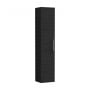 Nuie Arno Wall Hung 1-Door Tall Unit 300mm Wide - Black Woodgrain