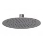 Nuie Arvan Round Fixed Shower Head 200mm x 200mm - Brushed Pewter