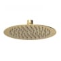 Nuie Arvan Round Fixed Shower Head 200mm x 200mm - Brushed Brass