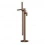 Nuie Binsey Freestanding Bath Shower Mixer Tap with Shower Kit - Brushed Bronze