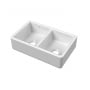 Nuie Butler Thick Edged Kitchen Sink with Overflow 2.0 Bowl 795mm L x 500mm W - White