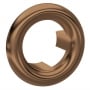 Nuie Round Basin Overflow Cover - Brushed Bronze