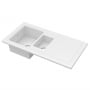 Nuie Inset Fireclay Kitchen Sink 1.5 Bowl 1010mm L x 525mm W - White