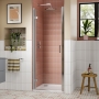 Lucie Chrome 8mm Hinged Shower Door