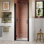 Lucie Black 8mm Hinged Shower Door