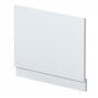 Nuie Blocks Straight Bath End Panel and Plinth 560mm H x 680mm W - Satin White