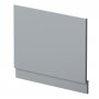 Nuie Blocks Straight Bath End Panel and Plinth 560mm H x 730mm W - Satin Grey