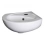 Nuie Melbourne Corner Wall Hung Basin 450mm Wide - 1 Tap Hole