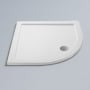 Pearlstone Slip-Resistant White 40mm Quadrant Shower Tray