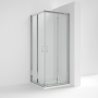 Rene Chrome Corner Entry Shower Enclosure - 6mm Glass