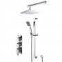 Nuie Sanford Triple Thermostatic Concealed Complete Mixer Shower - Chrome