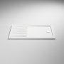 Nuie Pearlstone White Rectangular Walk-In Shower Tray 1600mm x 800mm