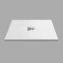 Nuie Slimline White Slate Effect 32mm Square Shower Tray