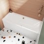 Nuie Thin-Edge Double Ended Rectangular Acrylic Bath