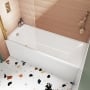 Nuie Thin-Edge Single Ended Rectangular Acrylic Bath